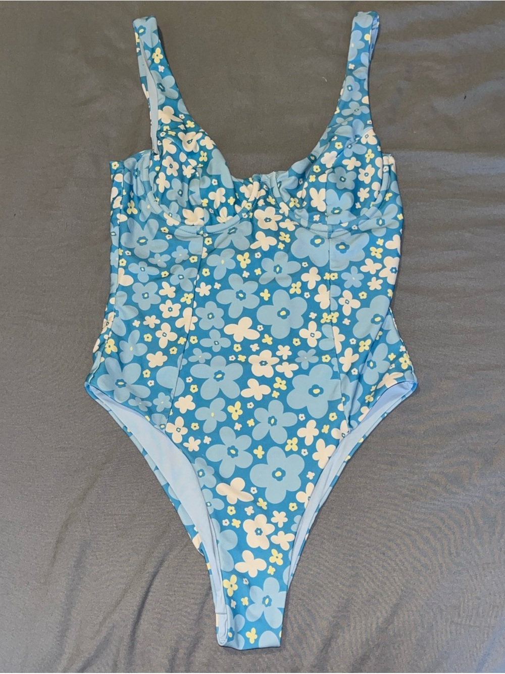 The Summer I Turn Pretty - Blue Floral One-Piece Swimsuit